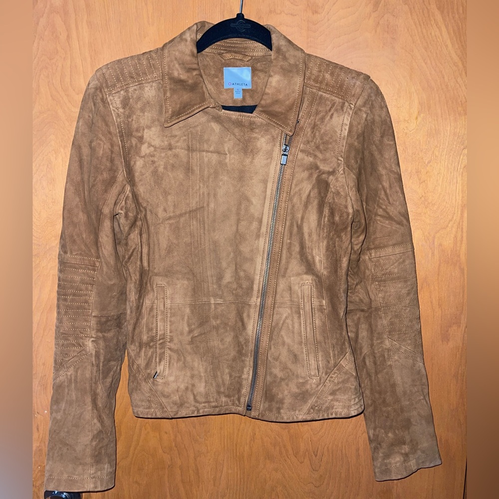 Athleta suede Helena Jacket NWT size small